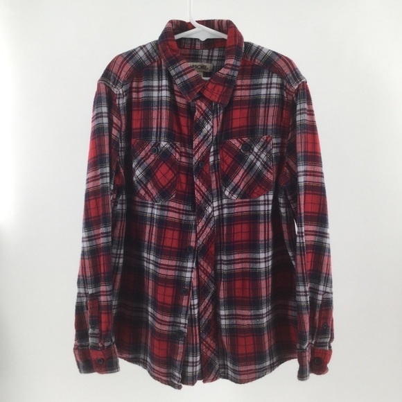 Cherokee boys red/blue/ white/yellow flannel Shirt - Picture 1 of 7